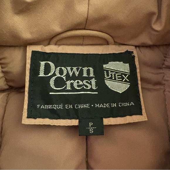 VINTAGE Mauve Duck Down Puffer Coat size S - Picture 10 of 16